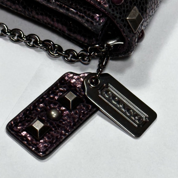 *RARE* COACH Kristin Studded Leather Crossbody - Picture 7 of 16